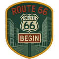 Route 66 Begin Sign